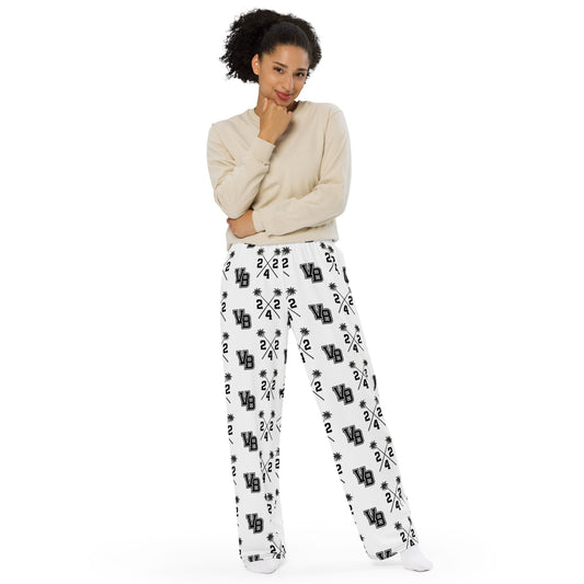 All-over print unisex Varsity Bahamas wide-leg pants